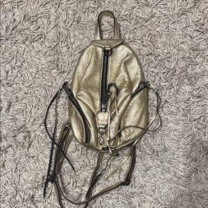 Rebecca Minkoff Gold Leather Women's Backpack